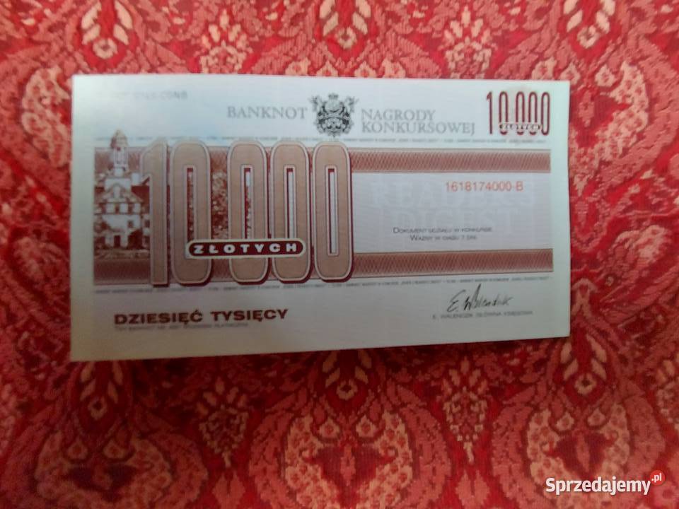 Banknot kolekcjonerski 10000 Końskie sprzedam