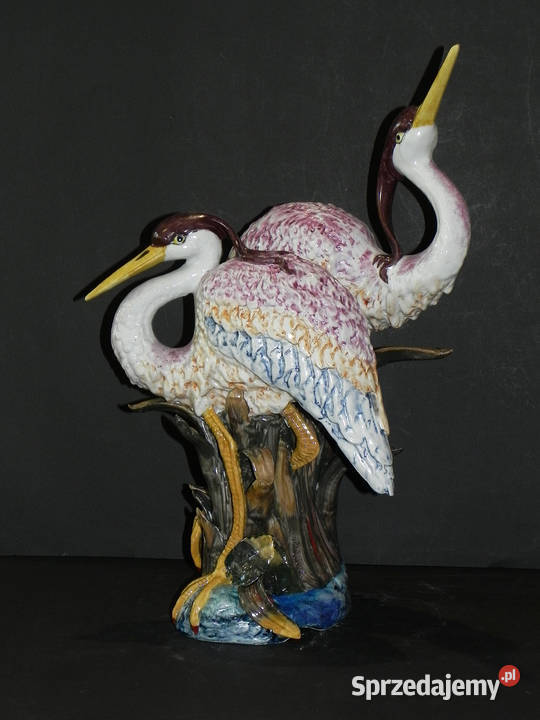 Roceram porcelana Czaple ptaki duże piękne Porcelana i szkło Środa Wielkopolska