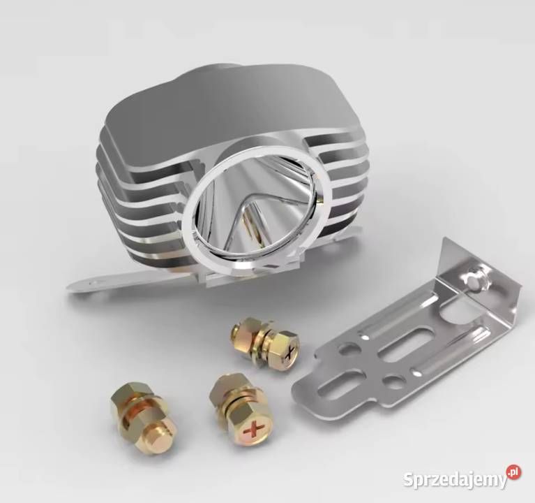 Halogeny motocyklowe LED czarne uniwersalne małopolskie Bochnia