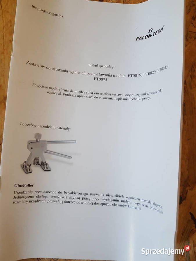 ZESTAW DO USUWANIA WGNIECEŃ WGNIOTEK KAROSERII Głogowa