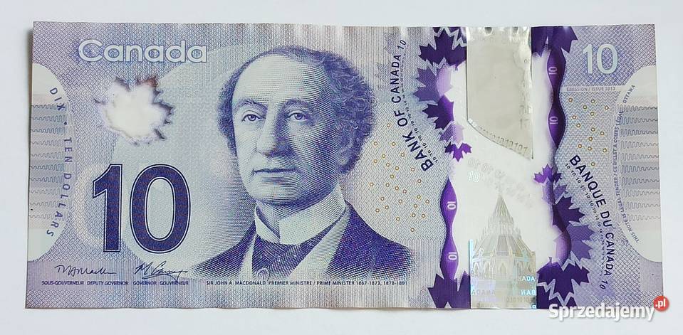 10 2013 Kanada banknot polimerowy dolnośląskie Wrocław