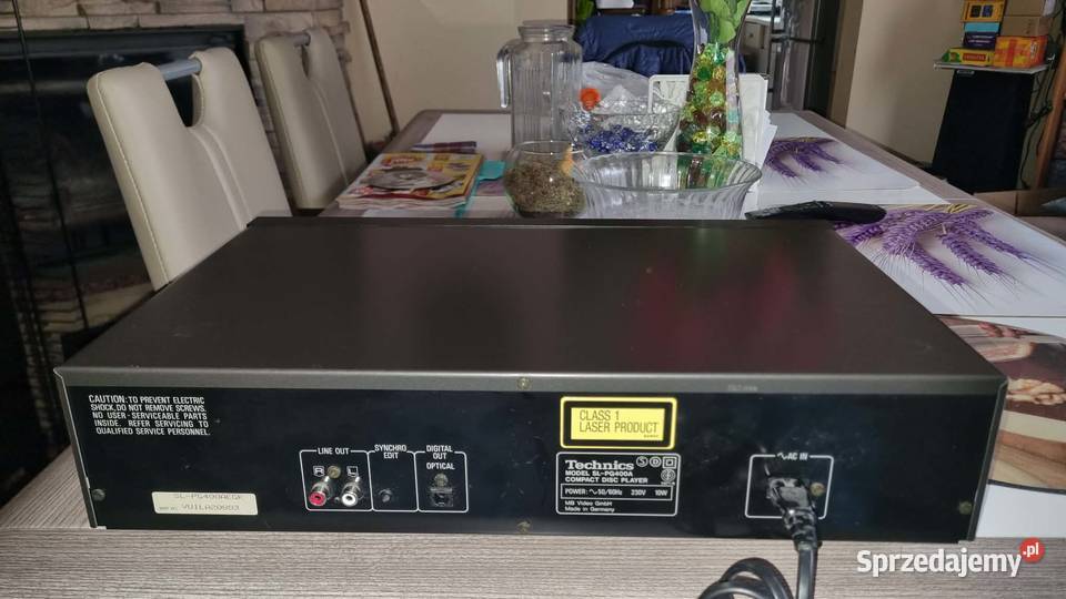 Odtwarzacz CD Technics SLPG400A Level Meter Peak Warta