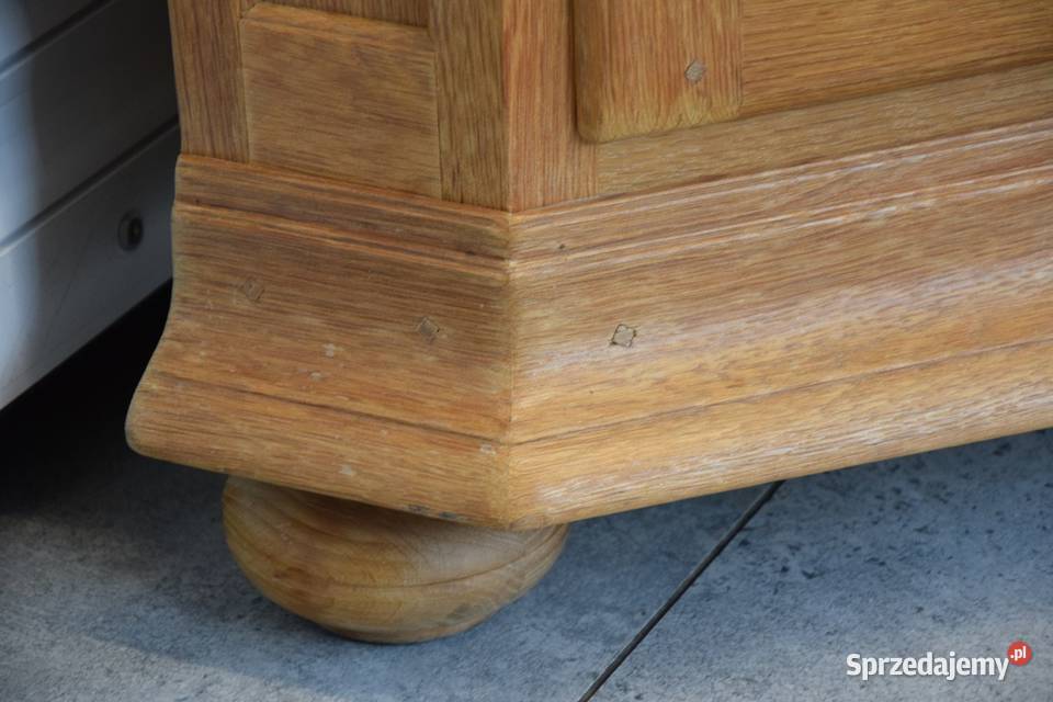 witryna narożna z drewna dębowego nowa Kredensy i witryny Olsztyn