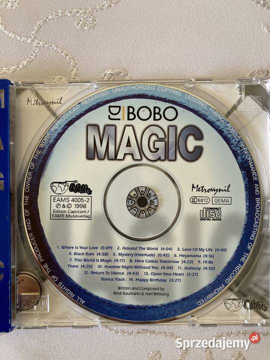 Płyta Cd Album DJ Bobo Magic Limited Led Edition Czerwionka-Leszczyny