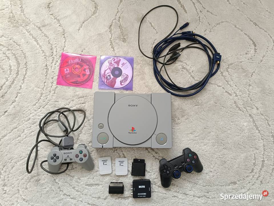 PlayStation 1 SCPH7002 2 pady 2 gry 2 karty Pruszków