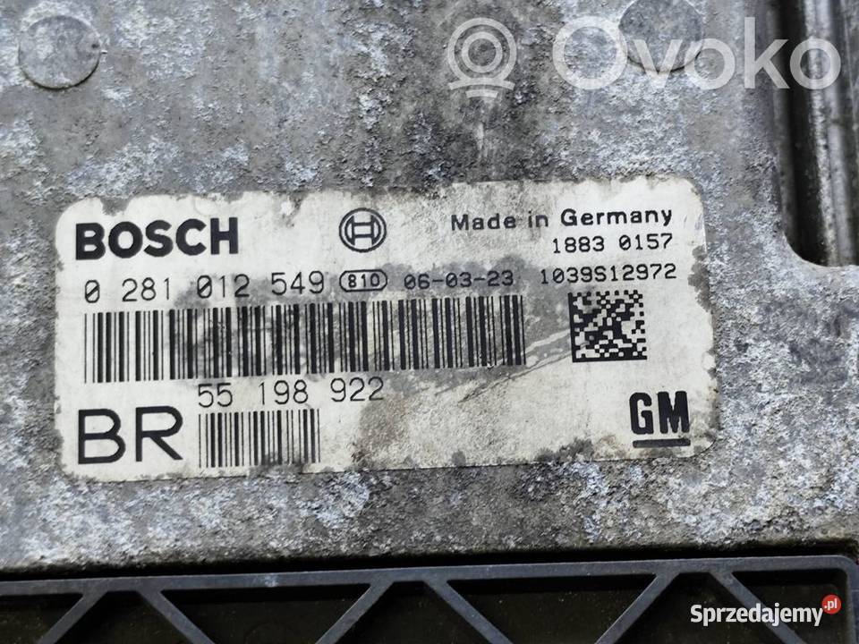 Opel Zafira B Astra H 19CDTI STEROWNIK KOMPUTER