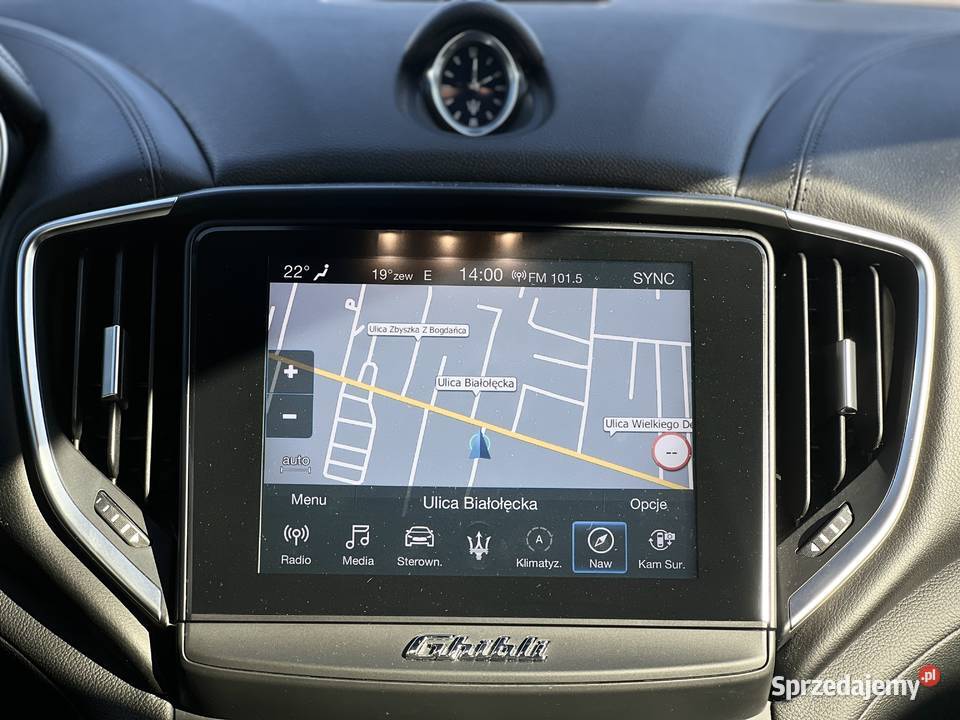 Maserati Ghibli GrandSport 2018 nawigacja Warszawa