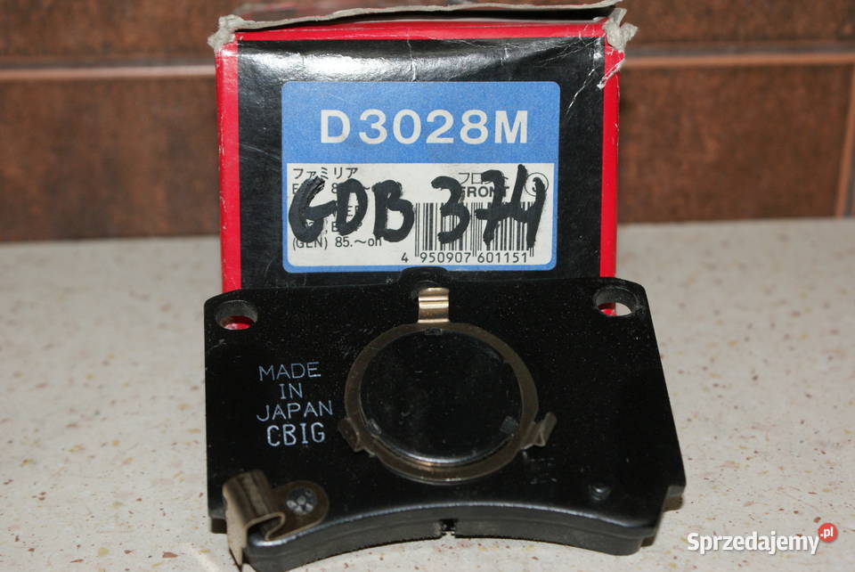 GDB374 TRW KLOCKI HAMULC MAZDA 323 8594 Zestaw mazowieckie Białobrzegi