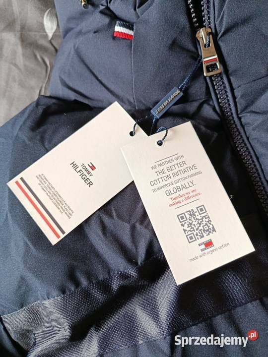 Kurtka zimowa pikowana Tommy Hilfiger granatowa Zimowa  podlaskie Białystok sprzedam