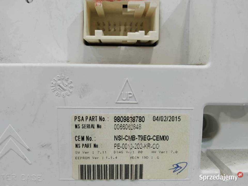 LICZNIK 9809838780 20 HDI Peugeot 308 II 2014 świętokrzyskie