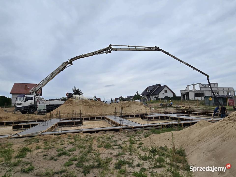 Beton transport pompowanie posadzki budowa Orneta