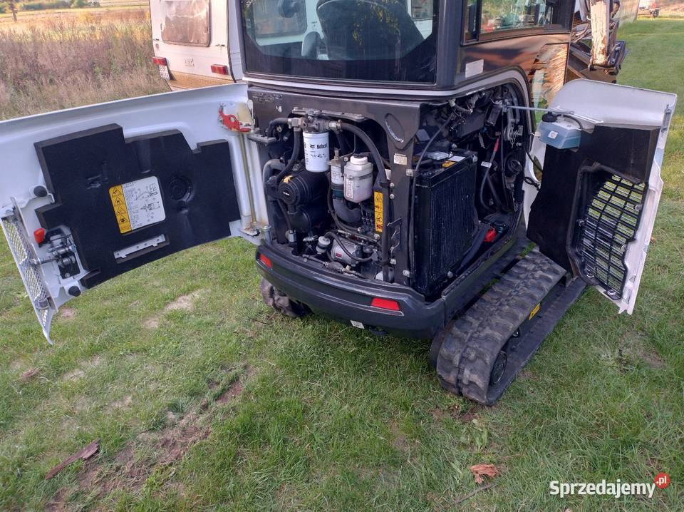 Minikoparka Bobcat E19 łyżki 3 sztuki pływająca łódzkie Paradyż