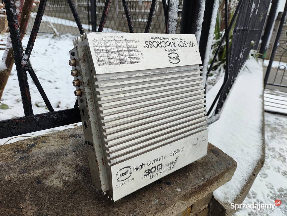 Wzmacniacz samochodowy 4 kanałowy Weconic VX301 Ilość kanałów 4 Niegowonice