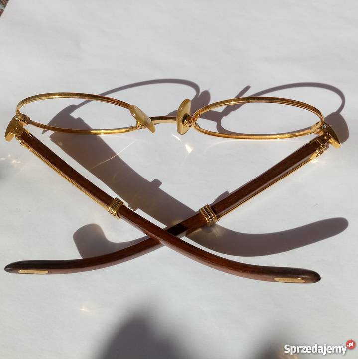 Oryginalne złote oprawki Cartier