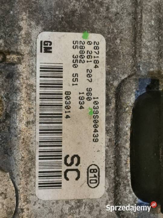 Komputer sterownik 0 261 207 960 OPEL CORSA C Margonin