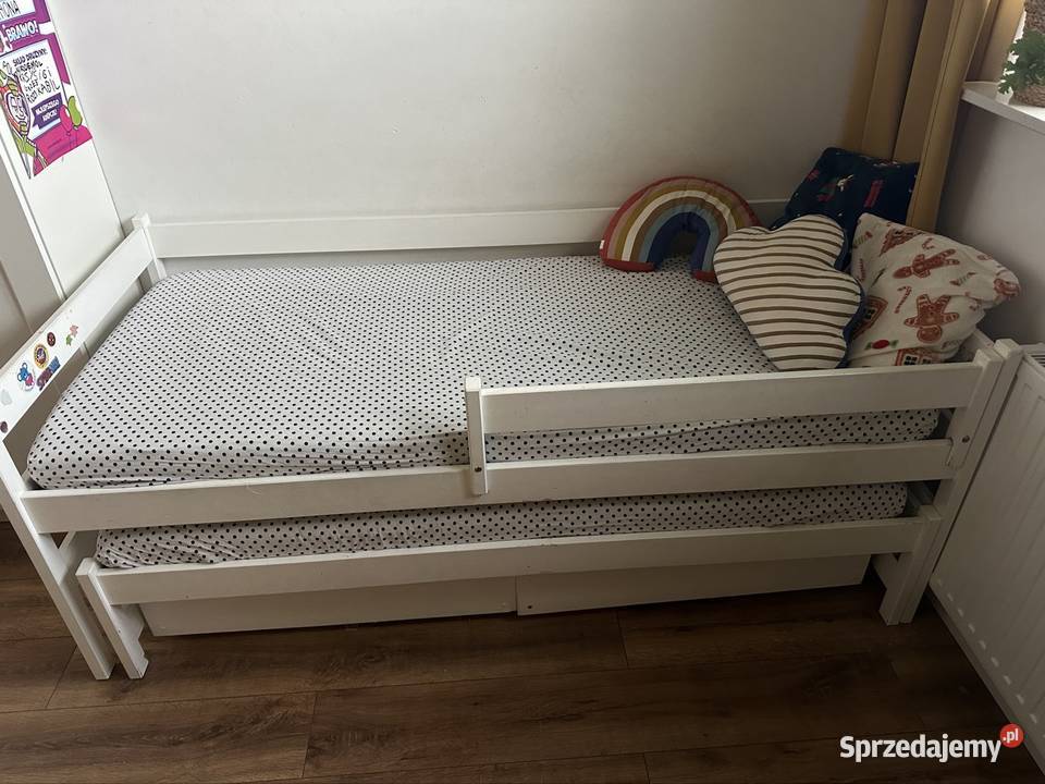 Lóżko drewniane dwuosobowe pojemnik Kraków