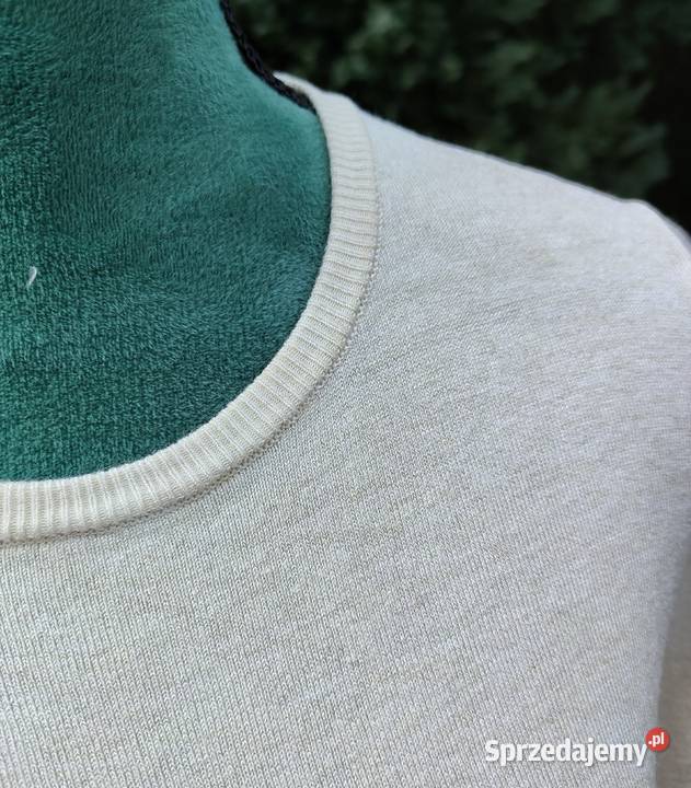 Kremowy beżowy sweter Mango L 40 wiskoza bluzka Swetry i golfy Szczecin