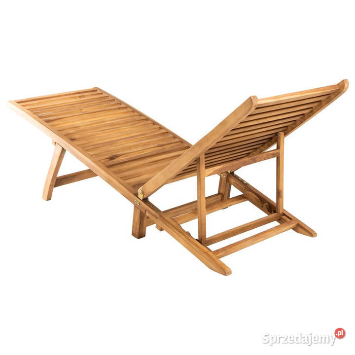 Leżak lite drewno tekowe WM316151 mazowieckie sprzedam