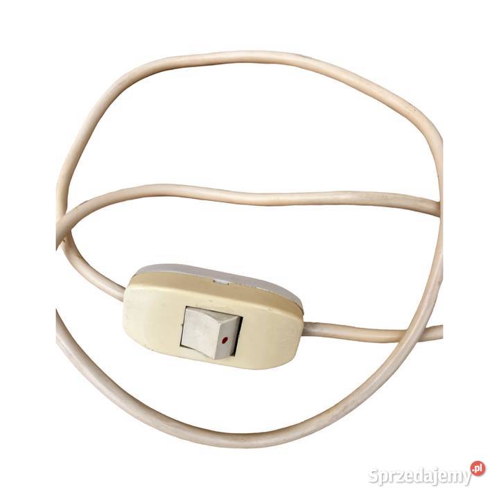 Lampa stołowa z abażurowym kloszem Belgia lata Lampy stołowe i nocne