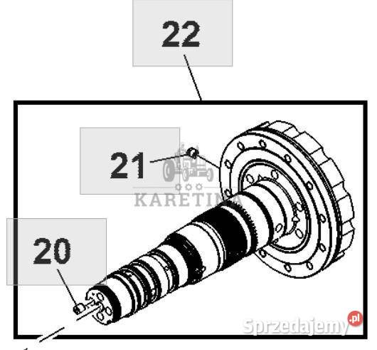 John Deere 8130 8230 8330 8430 8530 Wał Skrzyni Jastrzębniki