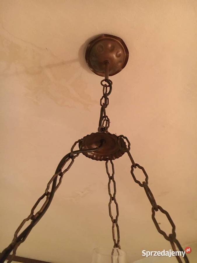 Lampa sufitowa żyrandol imitacja naftowej Janikowo sprzedam