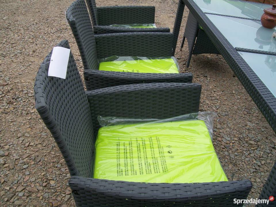 81 zestaw meble ogrodowe technorattan fotel