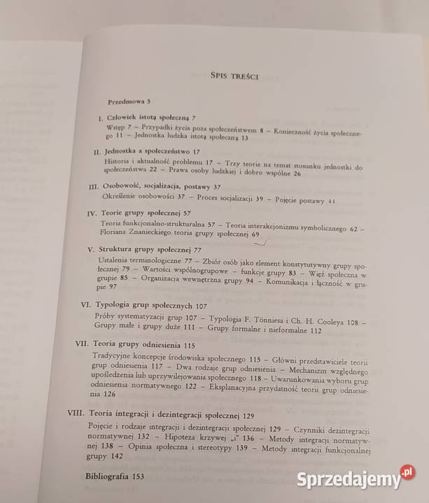 SOCJOLOGIA małe struktury społeczne Jan Turowski Książki naukowe i popularnonaukowe Hajnówka