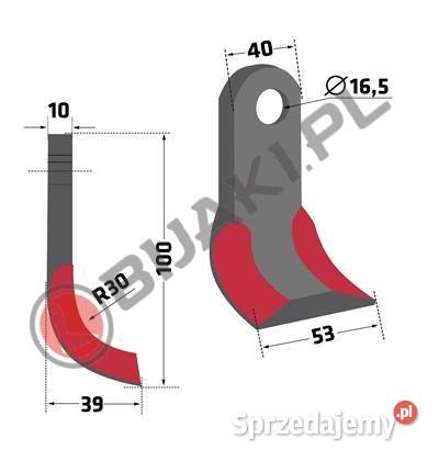 Zestaw noży HER02Z3 zamiast bijaka RM30 do Chmielniki