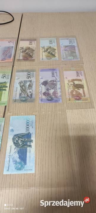 Wenezuela seria 14 banknotów UNC Milicz sprzedam
