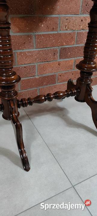 Piękny stolik niciak Ludwik Filip antyk Łagów sprzedam