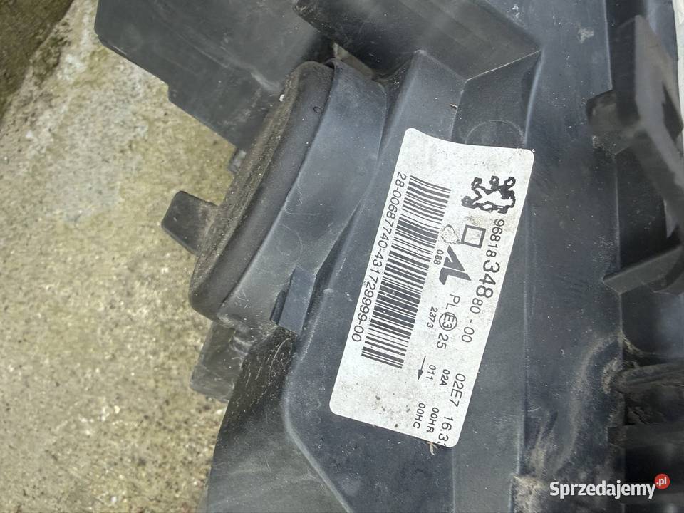 Lampa lewa przód Peugeot 307 LIFT 0508 wielkopolskie Ostrów Wielkopolski