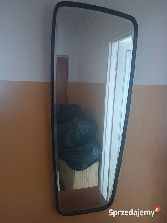 Lustro Prl Vintage 102 x 42 czarny mazowieckie Różan sprzedam