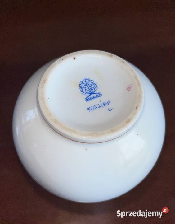 Wazon Herend Biała porcelana z dekorami w Gdańsk sprzedam