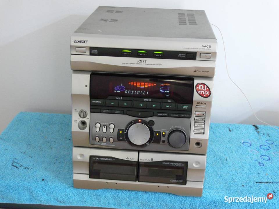 Wieża Sony HCDRX77 mocna WYSYŁKA Jasło
