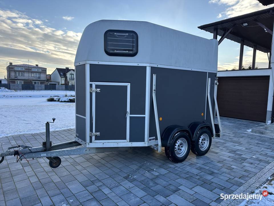 Przyczepa do przewozu 2 koni kat B dmc 1300 Mokra