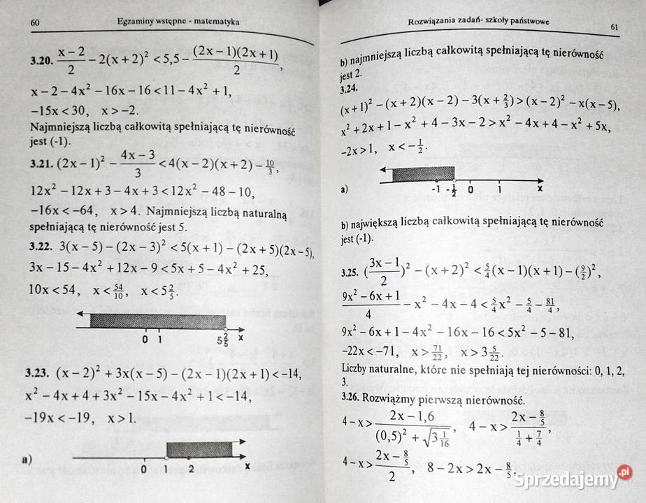 Egzaminy do szkół średnich Matematyka Język Rok wydania 1992 Chełm sprzedam