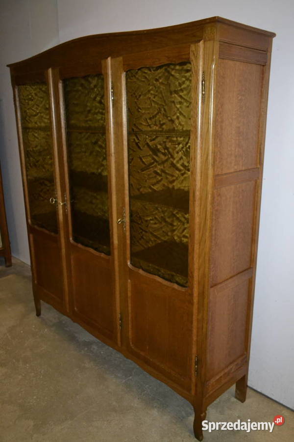 biblioteka witryna 3 drzwiowa dąb śląskie