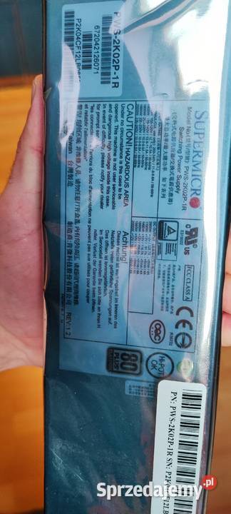 Nowy zapakowany Supermicro pws2k02p1R 2000W