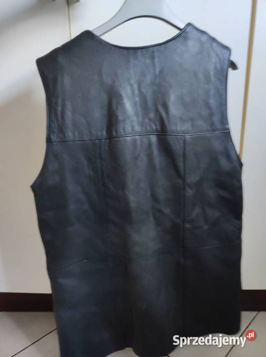 męska skórzana kamizelka skórkowa motocyklówka Rozmiar L Moda i Styl Kielce