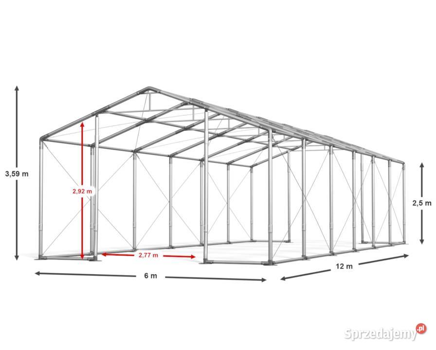 6x12x25m Całoroczny Namiot Handlowy konstrukcja Pozostałe Katowice