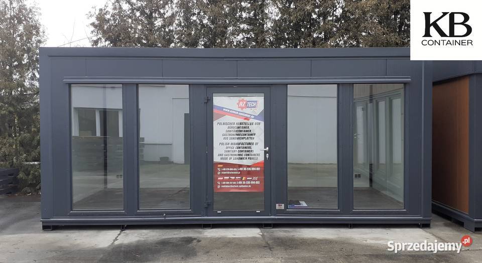 Przeszklone biuro 60 x 30 m Kontener 60 x 30 m z Biuro Kędzierzyn-Koźle