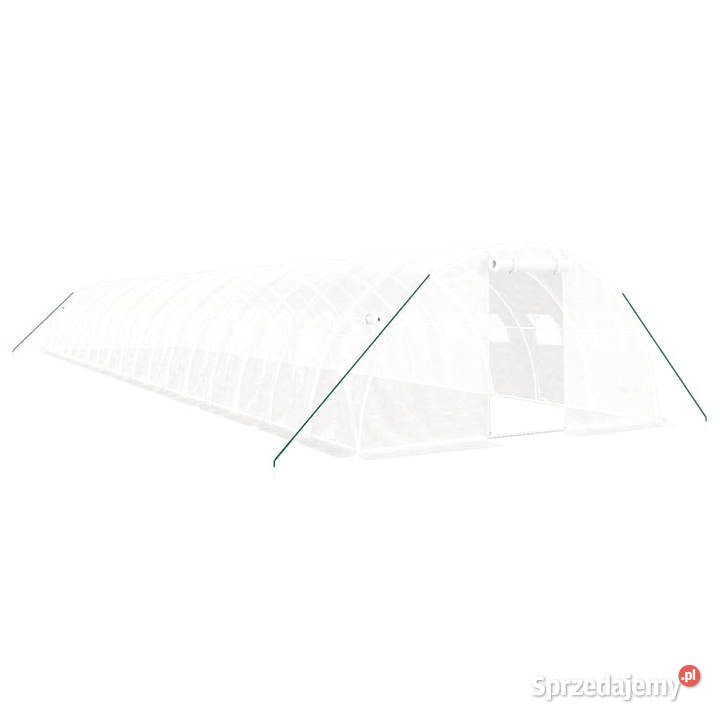 Szklarnia ze stalową ramą biała 72 m 18x4x2 m Warszawa