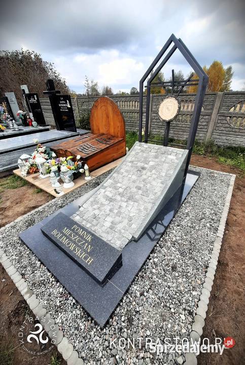 Nowoczesne nagrobki pomniki rzeźbiarskie Łódź