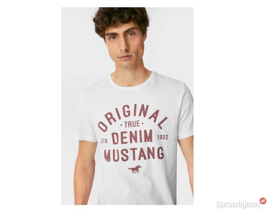 Tshirt męski Mustang Alex C Print rozmiar S nowy Dęblin