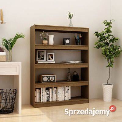 vidaXL Regał na książkiprzegroda miodowy Półki Warszawa
