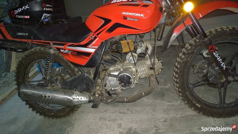 Romet router ws50 przerobiony na enduro czerwony małopolskie Nowy Sącz sprzedam