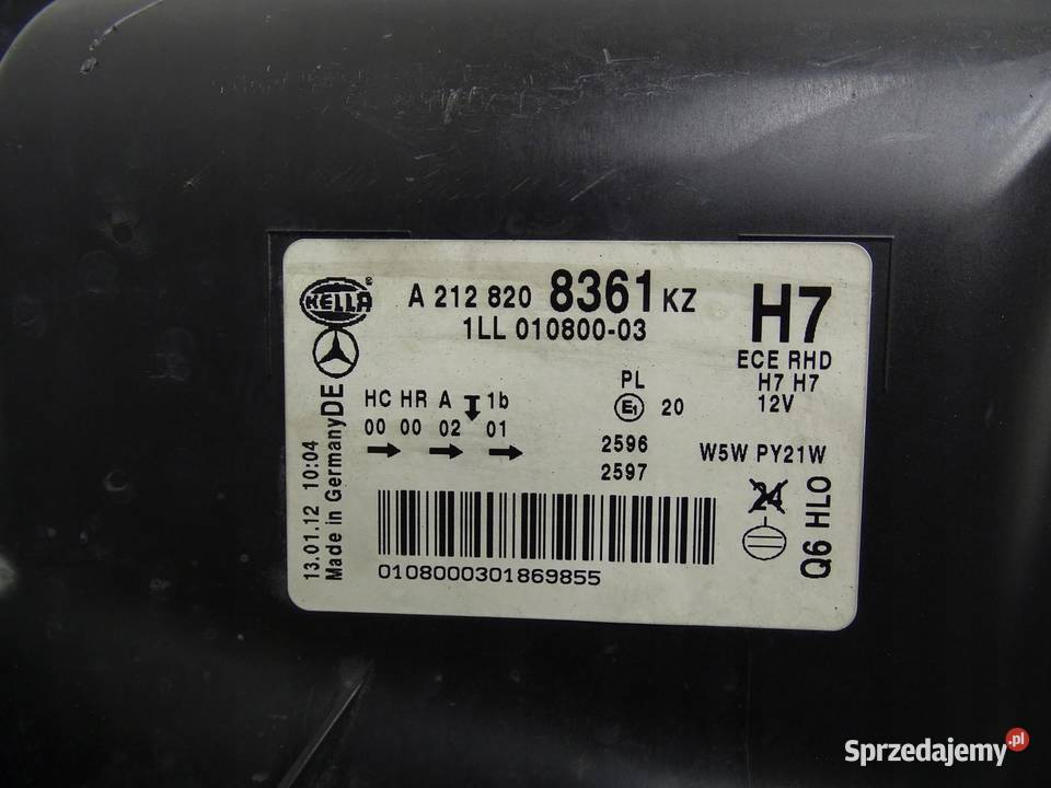 LAMPA LEWY PRZÓD LEWA PRZEDNIA A2128208361