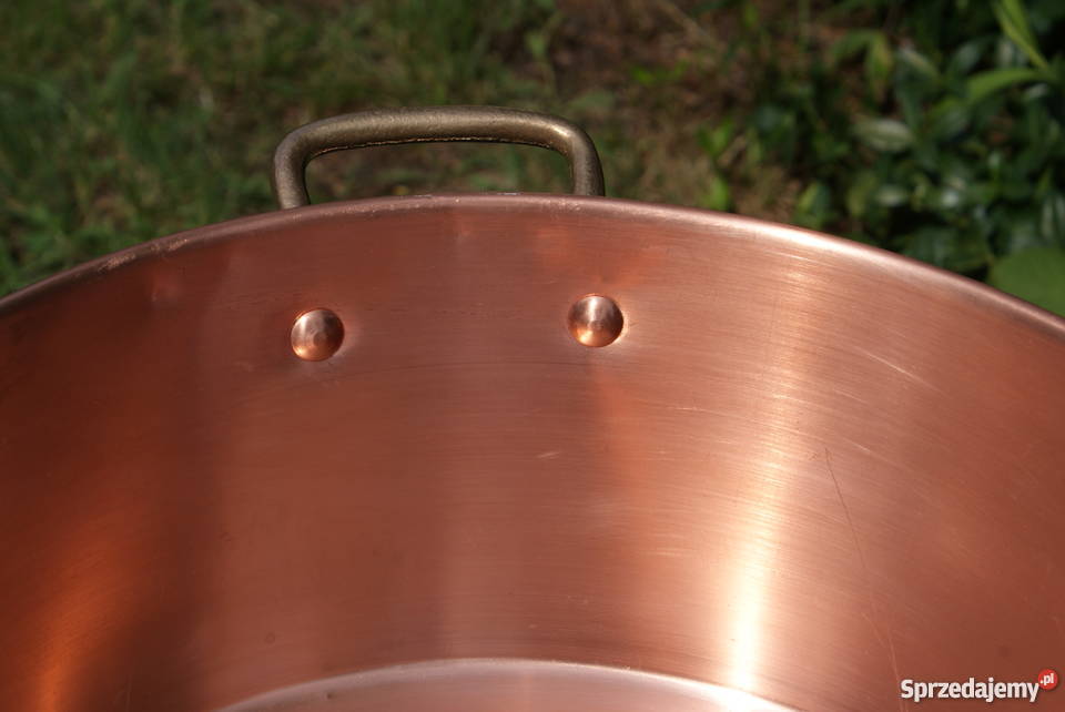 Gar garnek kocioł miedziany do smażenia konfitur Warszawa