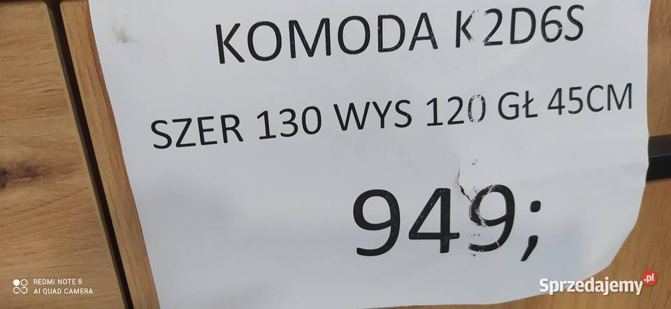 POJEMNA KOMODAFABRYCZNIE ZMONTOWANA Toruń