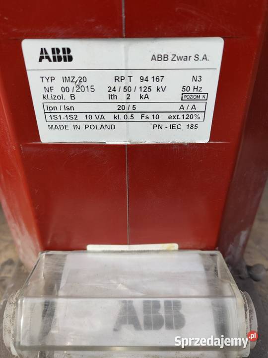 Przekładnik napięciowy prądowy ABB różne typy 15 sprzedam